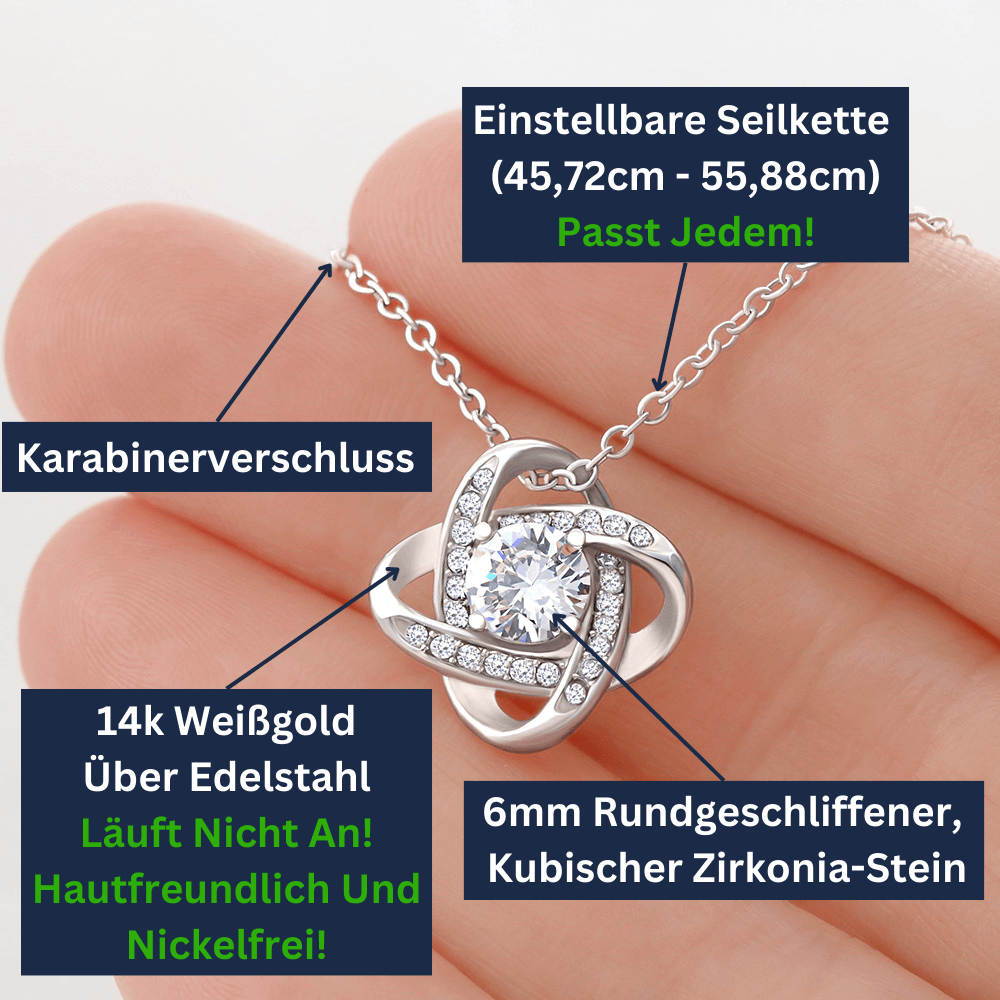 Frau - Weil ich ohne dich nicht leben kann - Halskette (Gold)