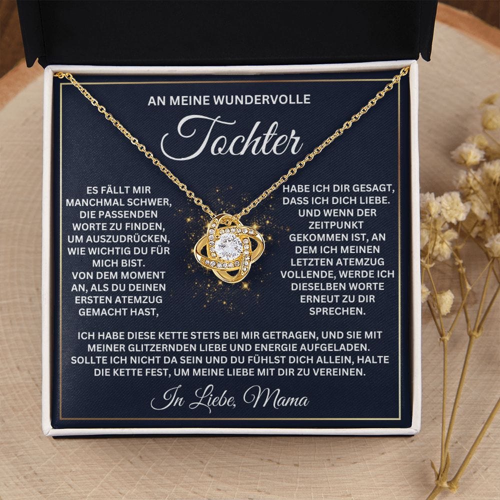 Tochter - Glitzernde Liebe - Halskette