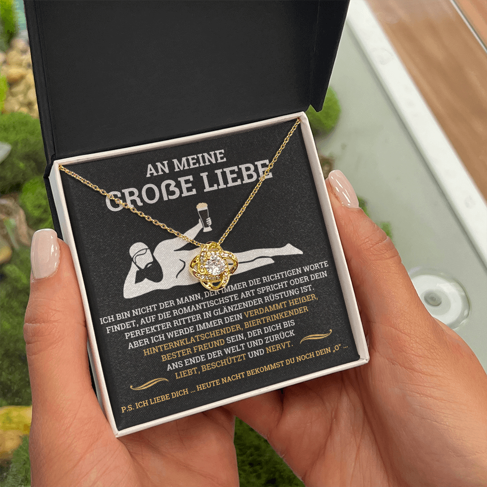 Geschenk für Freundin – Halskette „Liebt, beschützt und nervt“