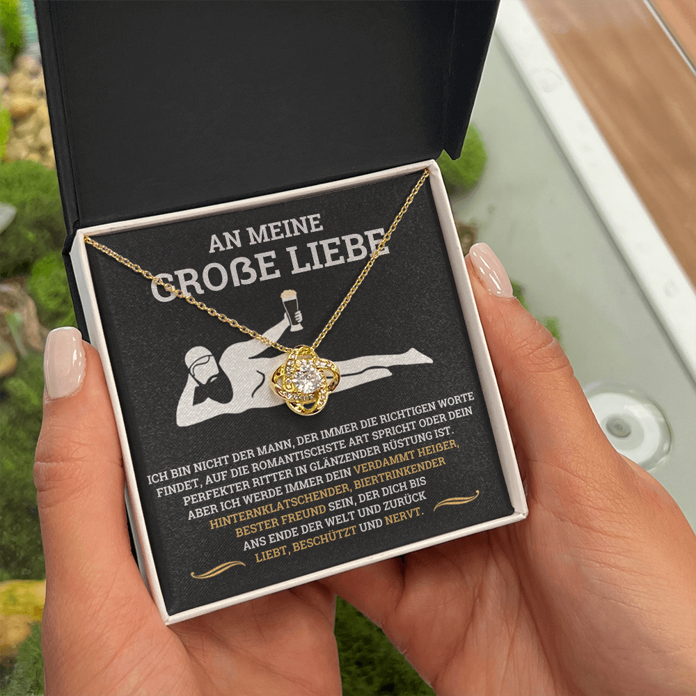 Geschenk für Freundin – Halskette „Liebt, beschützt und nervt“ – Alternative