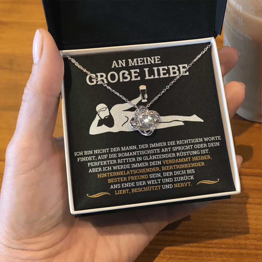 Geschenk für Freundin – Halskette „Liebt, beschützt und nervt“ – Alternative