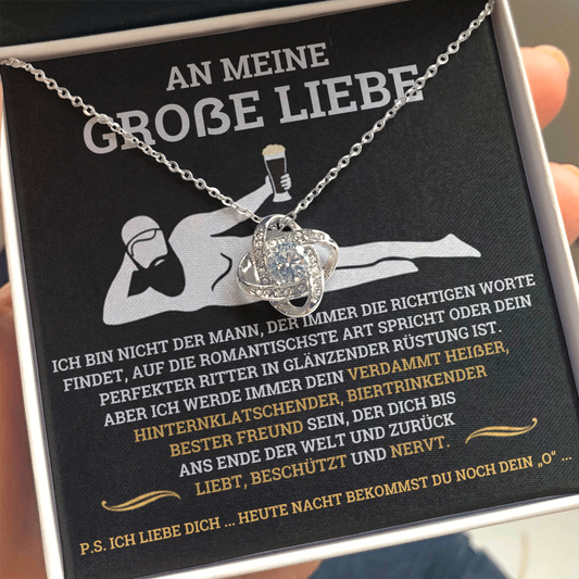 Geschenk für Freundin – Halskette „Liebt, beschützt und nervt“