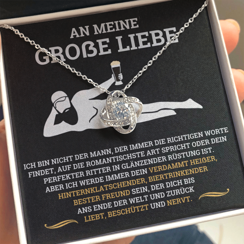 Geschenk für Freundin – Halskette „Liebt, beschützt und nervt“ – Alternative