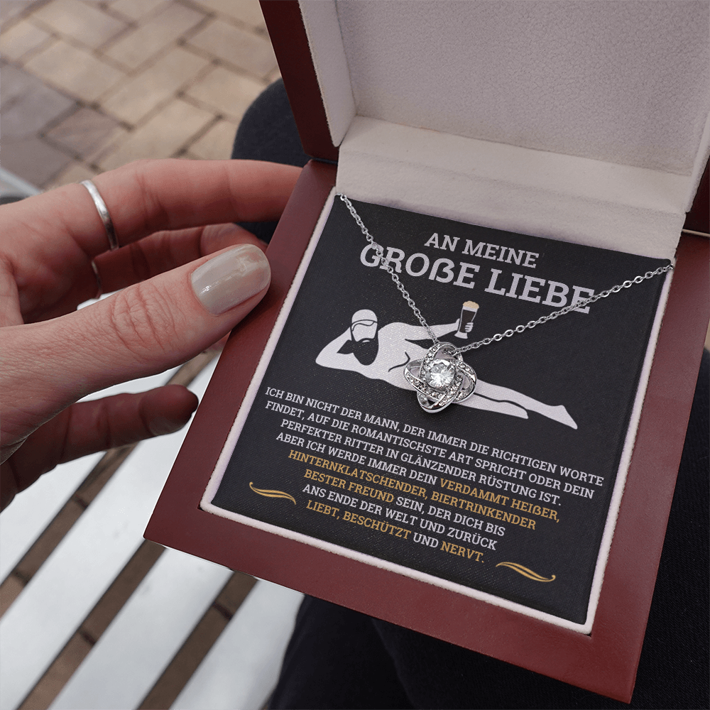 Geschenk für Freundin – Halskette „Liebt, beschützt und nervt“ – Alternative