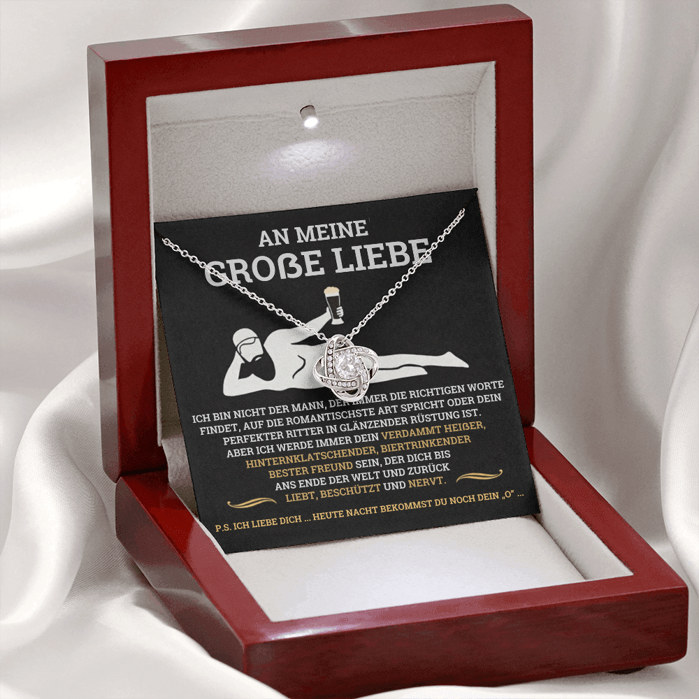 Geschenk für Freundin – Halskette „Liebt, beschützt und nervt“