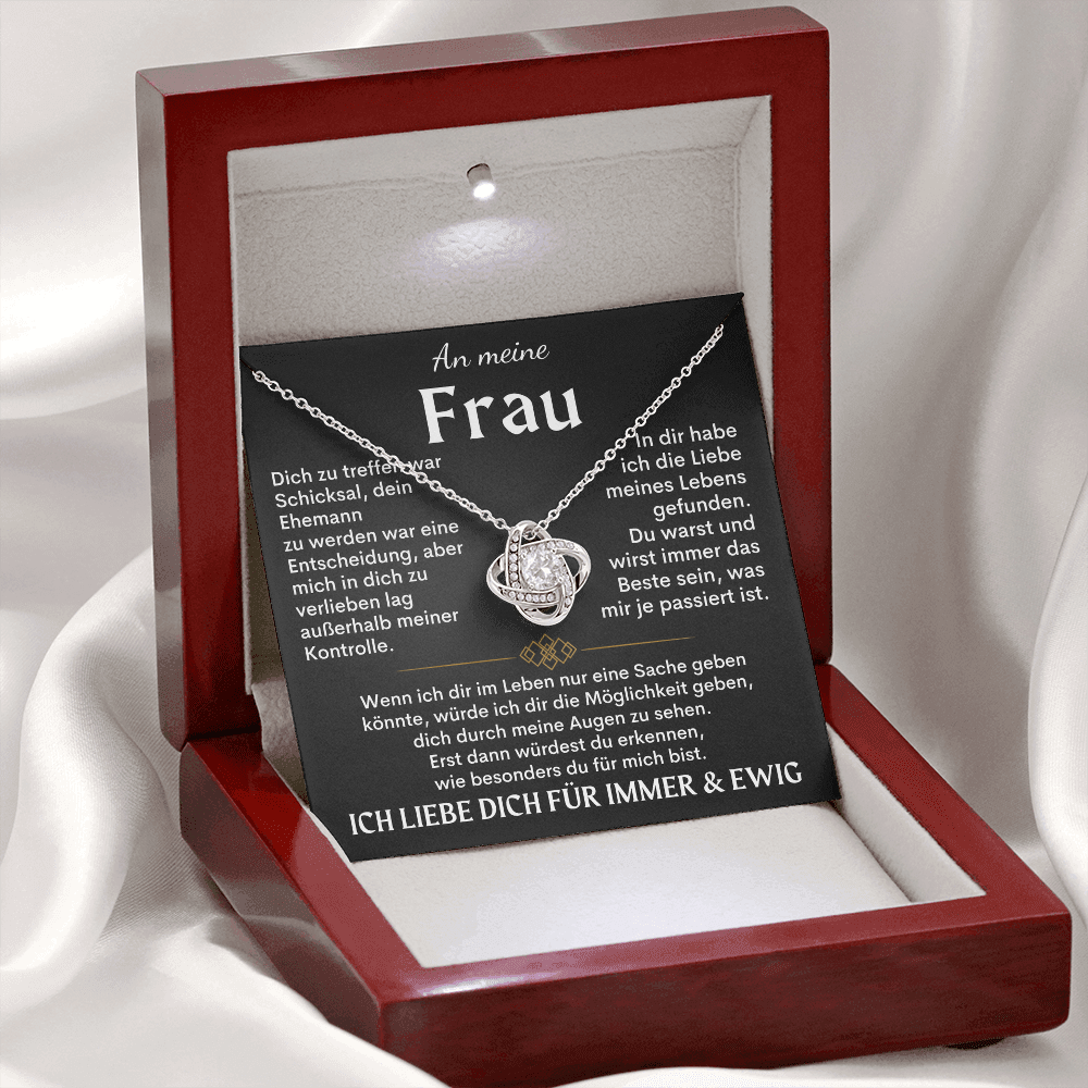 Geschenk für Frau – Halskette „Außerhalb meiner Kontrolle“ – Schwarz