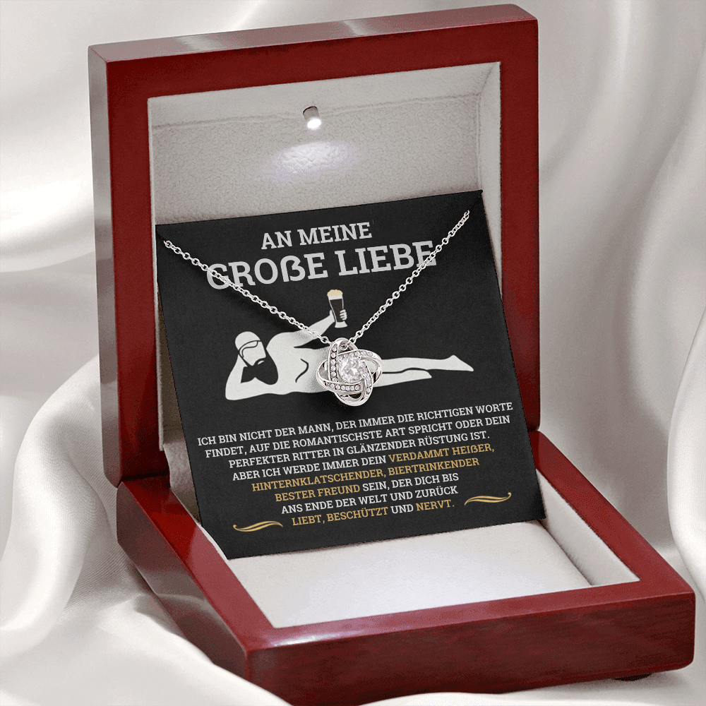 Geschenk für Freundin – Halskette „Liebt, beschützt und nervt“ – Alternative
