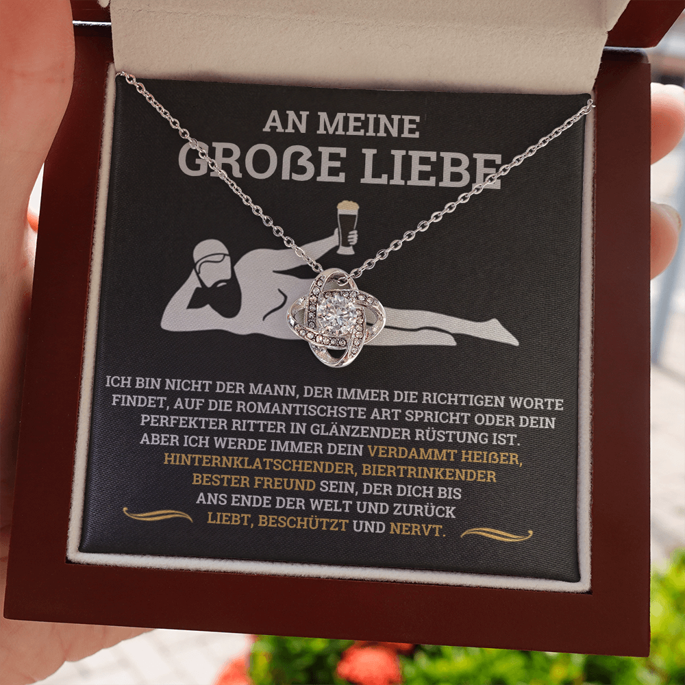 Geschenk für Freundin – Halskette „Liebt, beschützt und nervt“ – Alternative