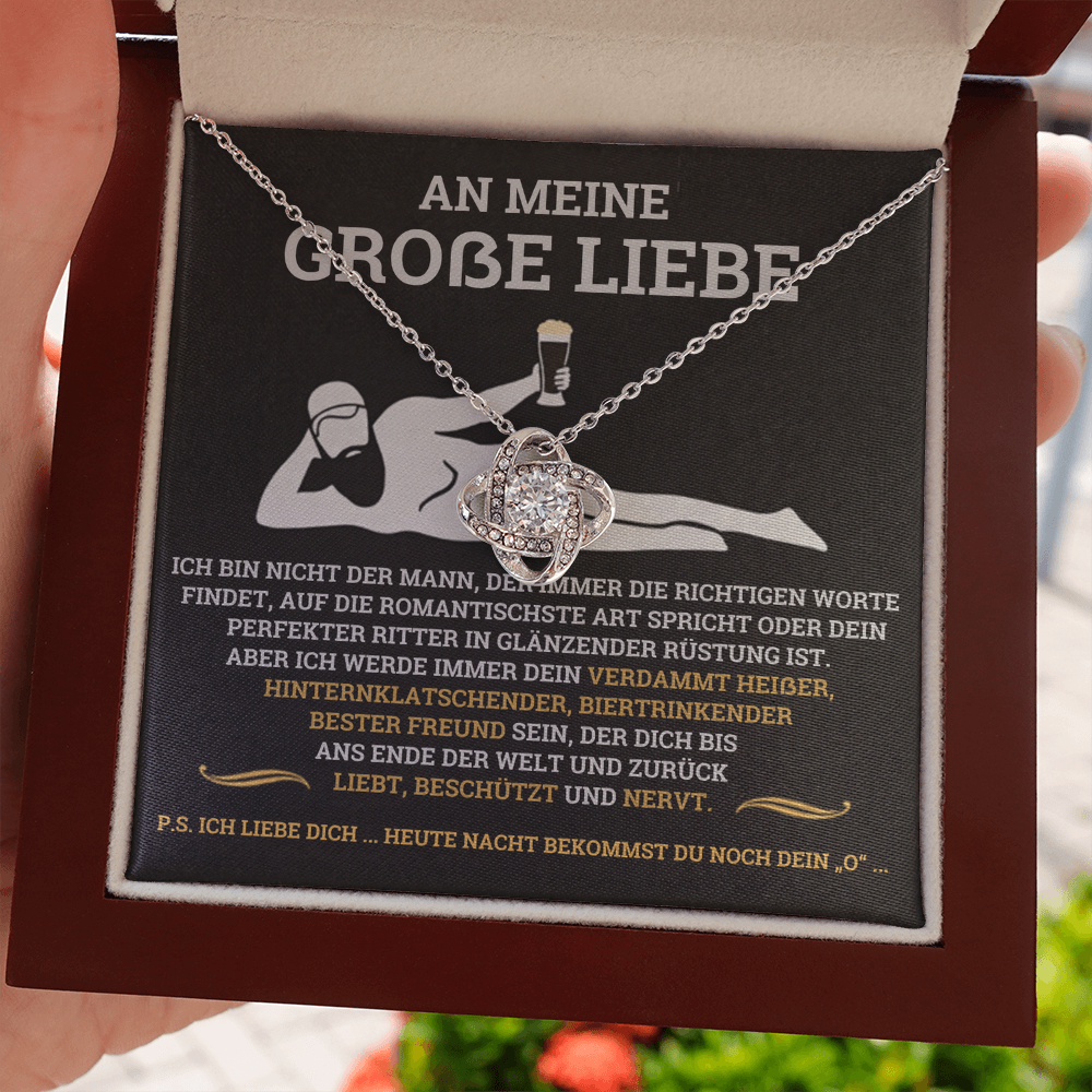 Geschenk für Freundin – Halskette „Liebt, beschützt und nervt“